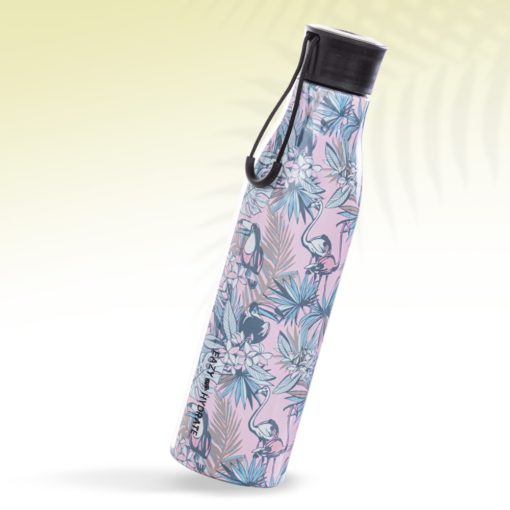 Eazy Kids -Stainless Steel Water Bottle 760ml - Floral
