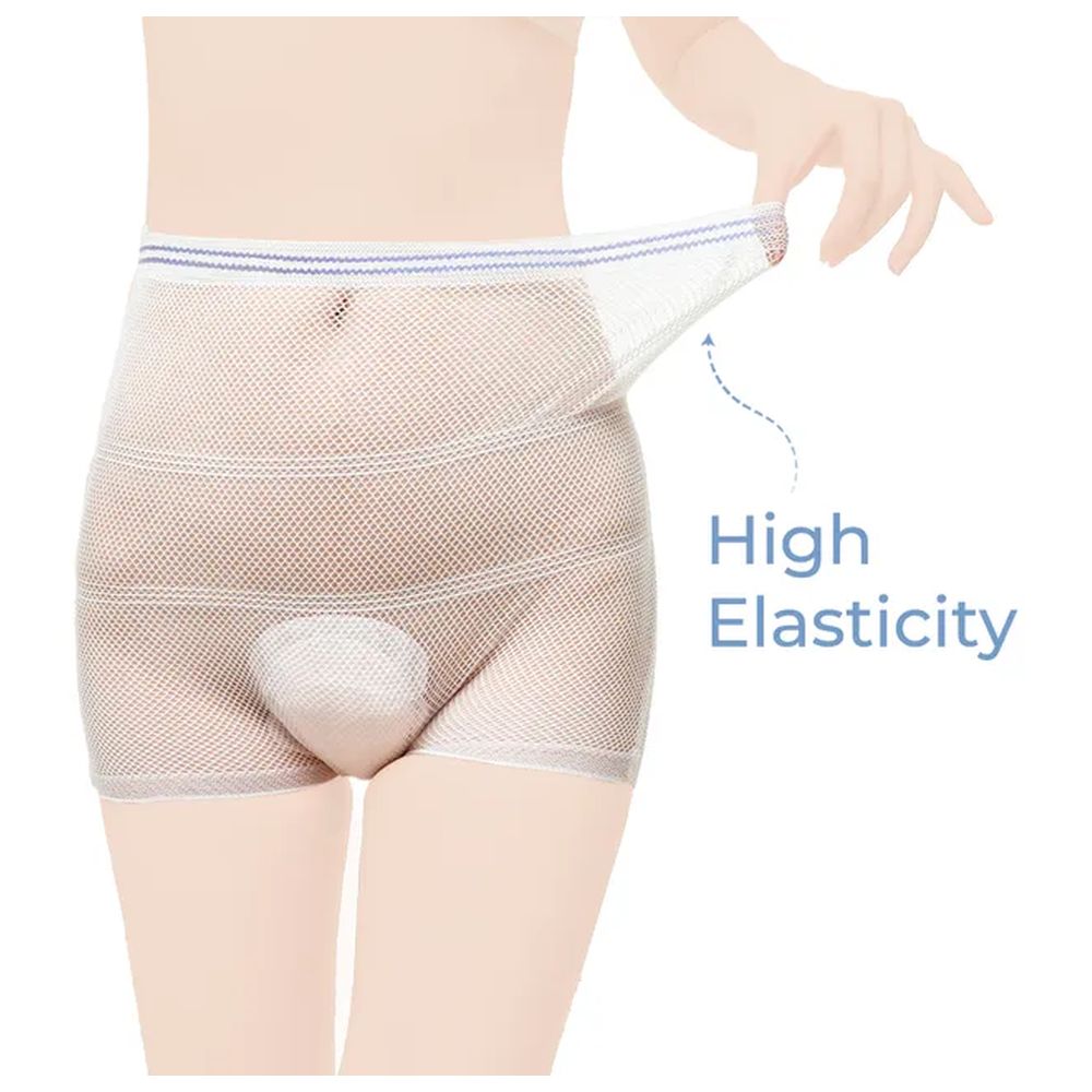 Sunveno - 2pc-Set - Postpartum Mesh Underwear - White