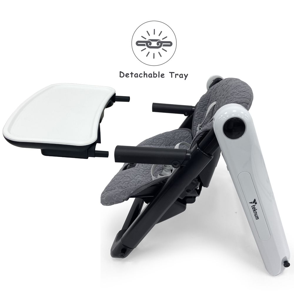 Teknum - 3-in-1 Kids Foldable Dining Booster Chair - Grey