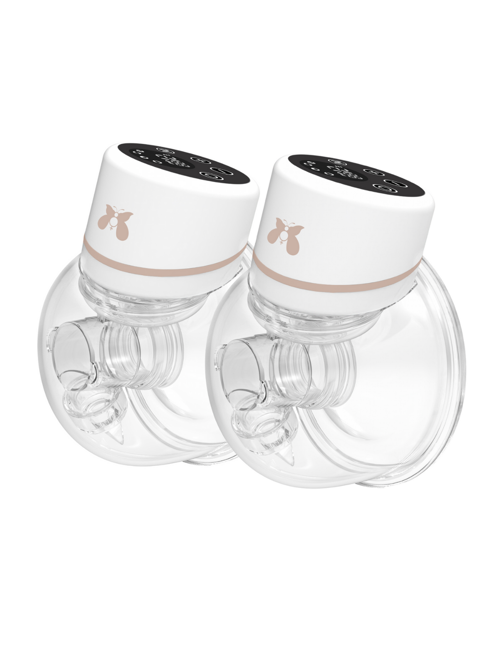 Fraupow Double Wearable Hands-Free Breast Pump Set - White