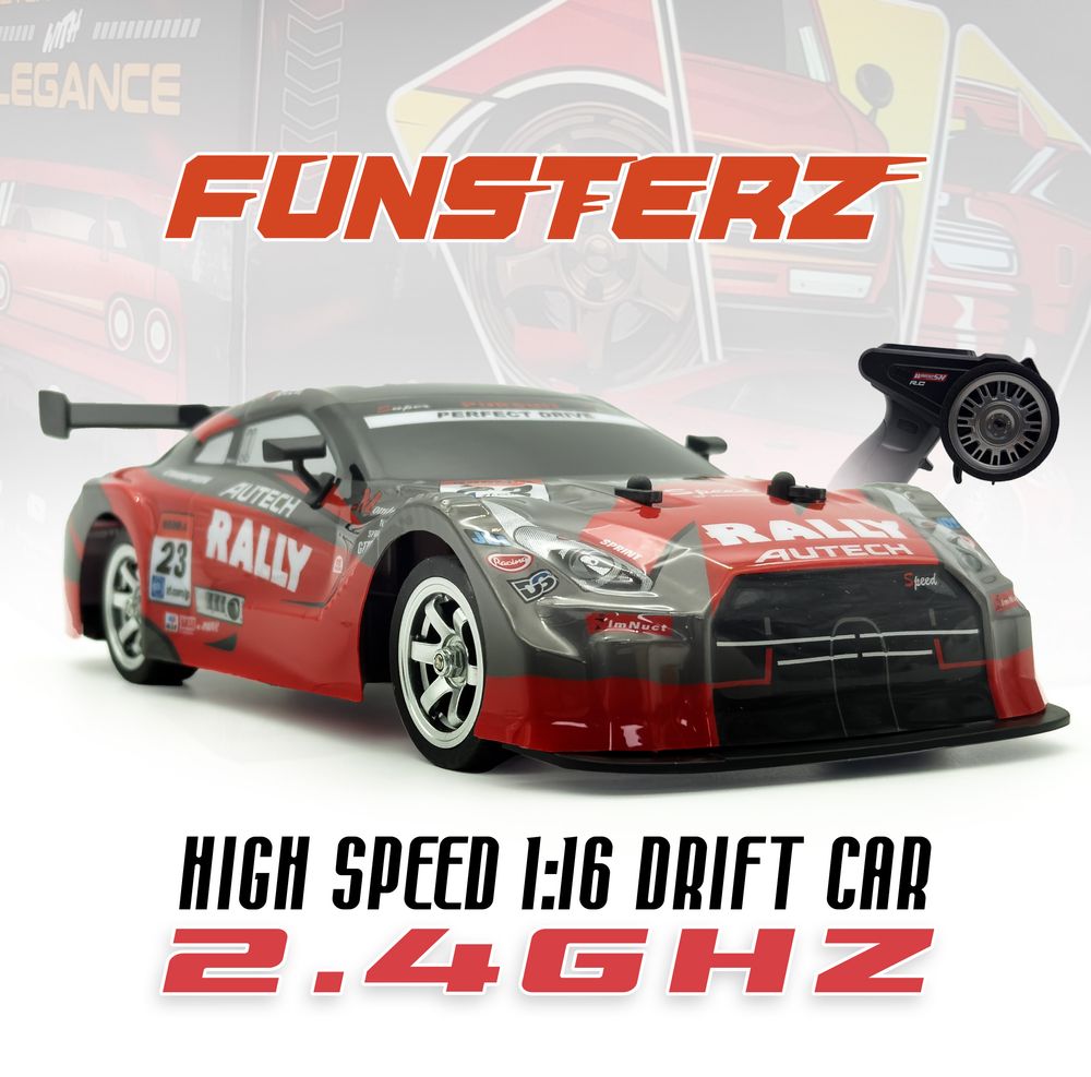Funsterz - Drift Series Rc Remote Control Car - Red