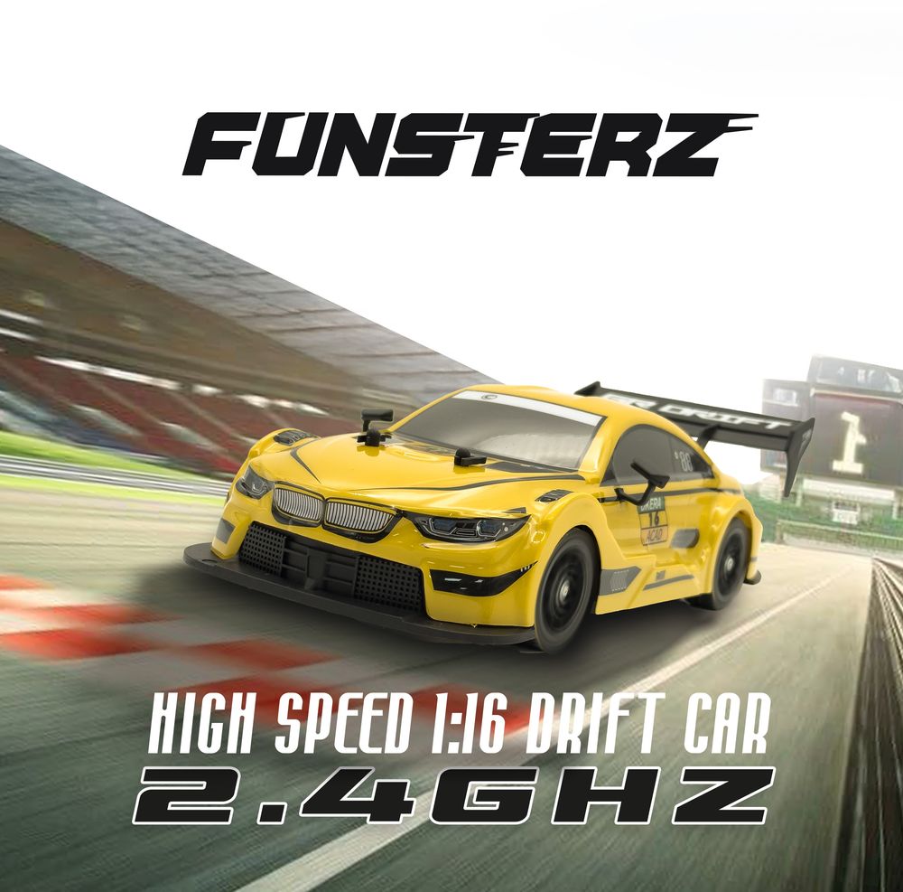 Funsterz - Drift Series Rc Car Gt Racing Edition - Yellow