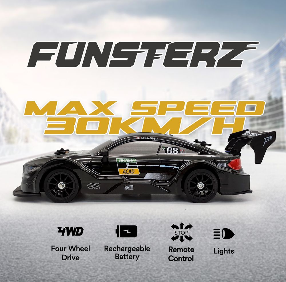 Funsterz - Drift Series Rc Car Gt Racing Edition - Black