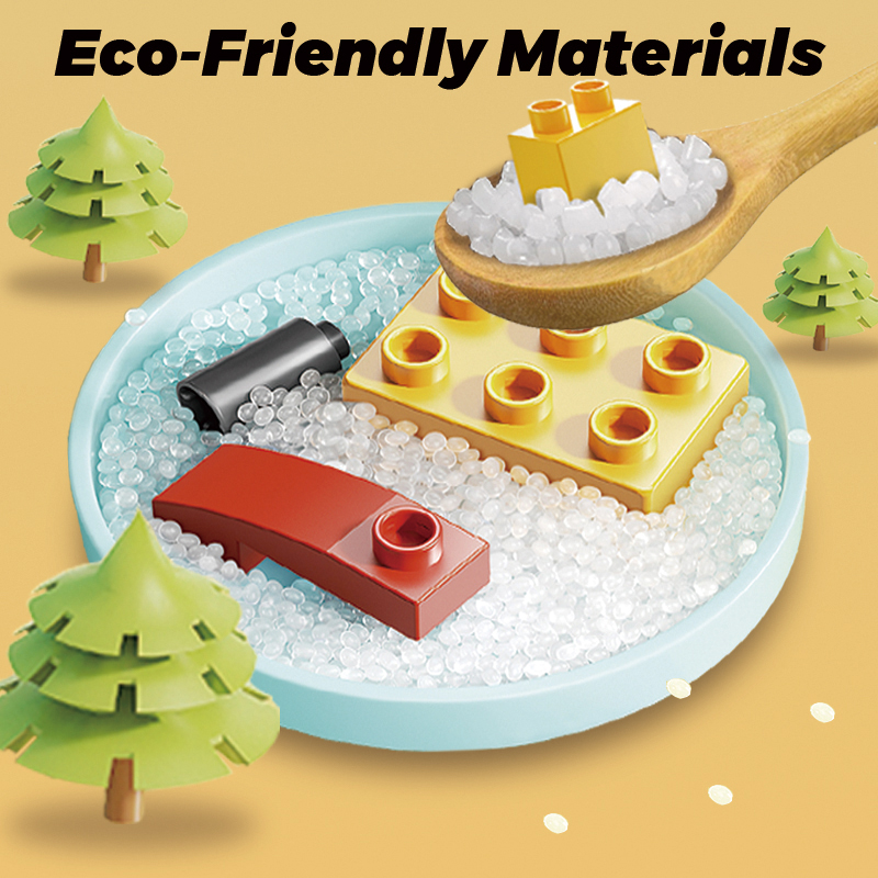 Feelo 2-In-1 Slide Block Wall Big Building Block Set - Multicolor - 212 Pcs