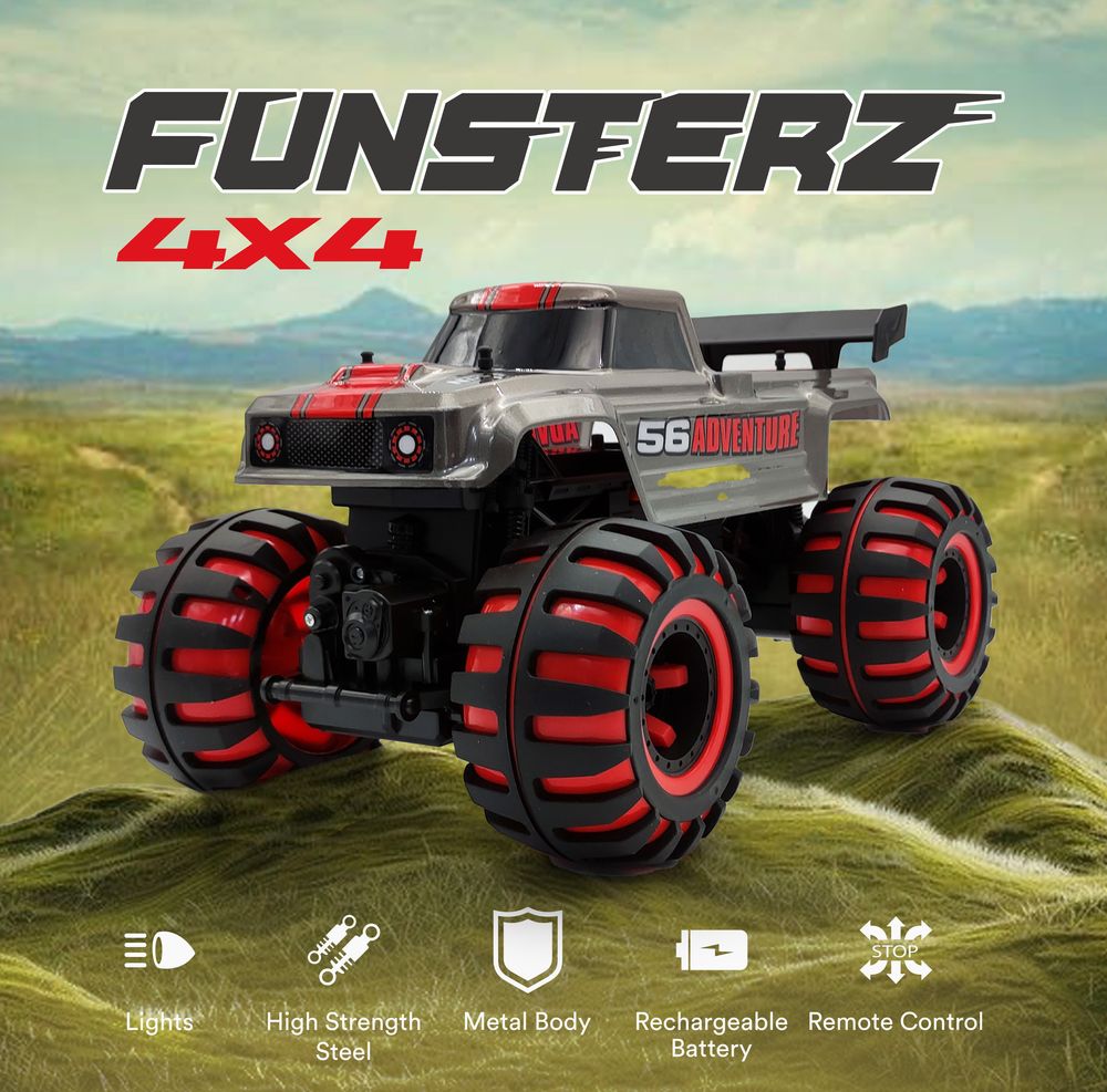 Funsterz - Neon Series Adventure Rc Truck - Silver