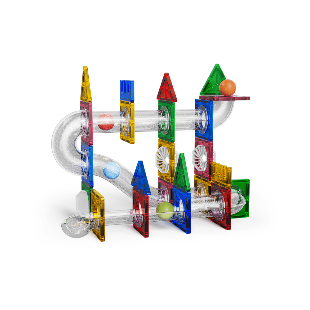 Magnetic Fields - Magnetic Tiles Blocks Pipe Set - 53 Pcs