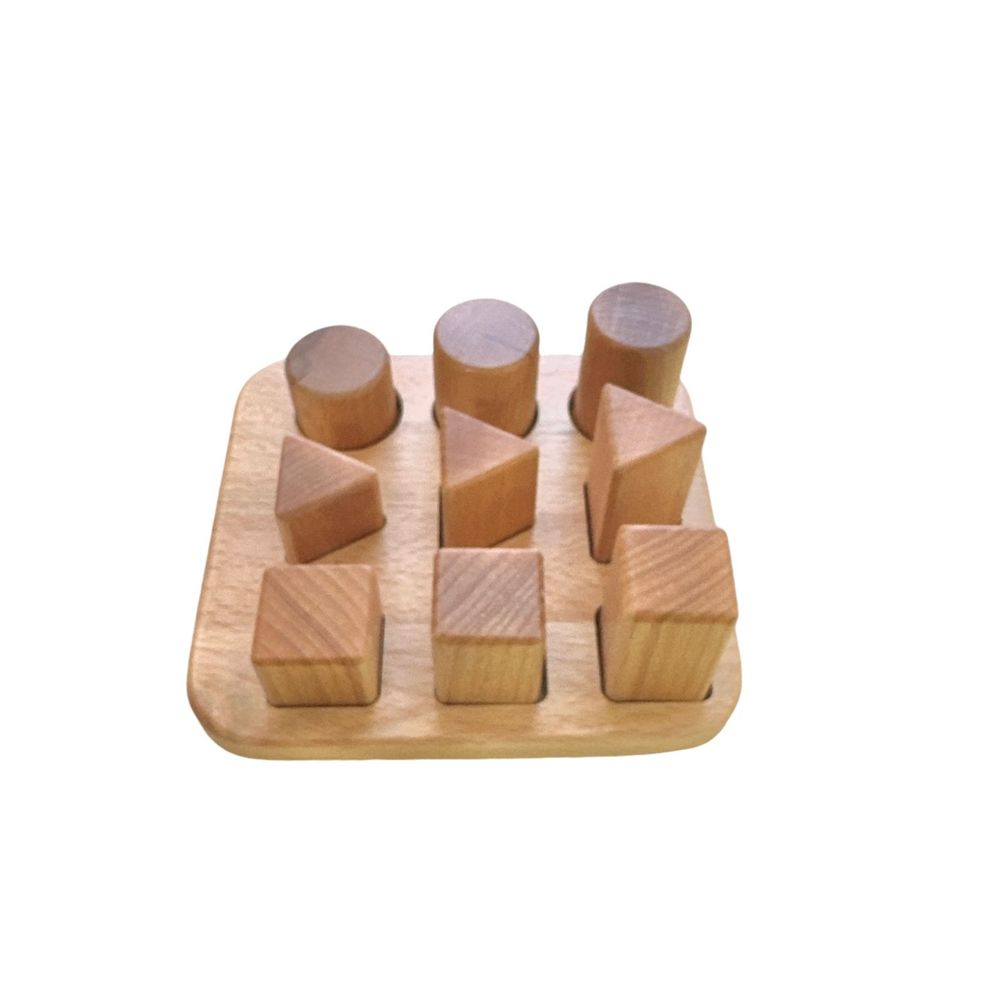 Edu Fun - Toddler Grading Shapes - Natural - 10 Pcs