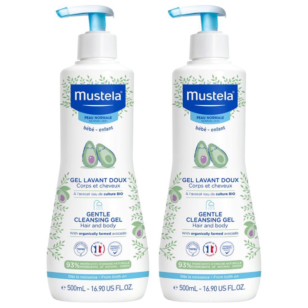 Mustela Gentle Cleansing Gel 500ml - Pack Of 2