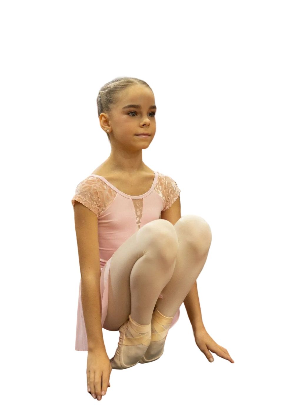 Onesports Girl's Katie Short Sleeves Leotard - Pink