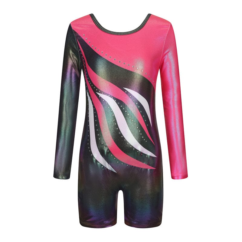 Onesports Girl's Fluxa Long Sleeves Gymnastics Unitard - Multicolor