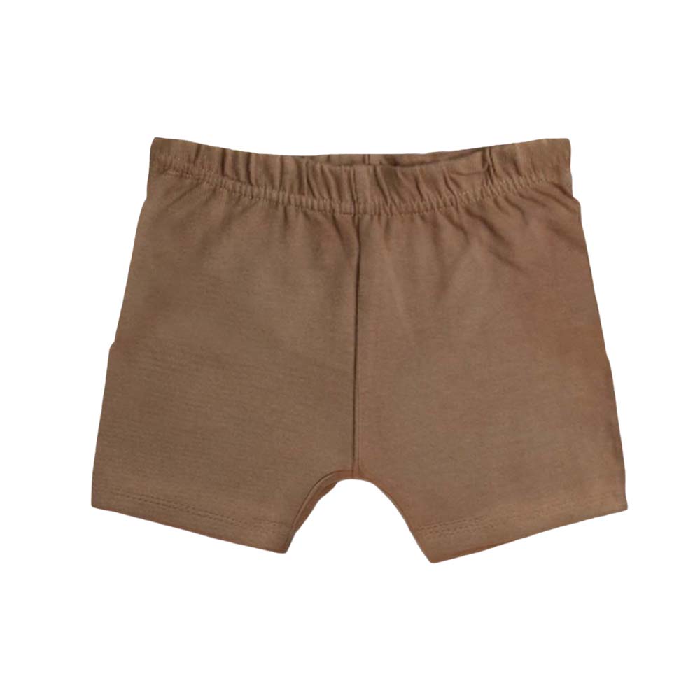 Luay - Organic Cotton Brown, Blue & Grey Shorts - 3pc-Set