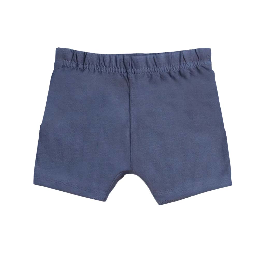 Luay - Organic Cotton Brown, Blue & Grey Shorts - 3pc-Set