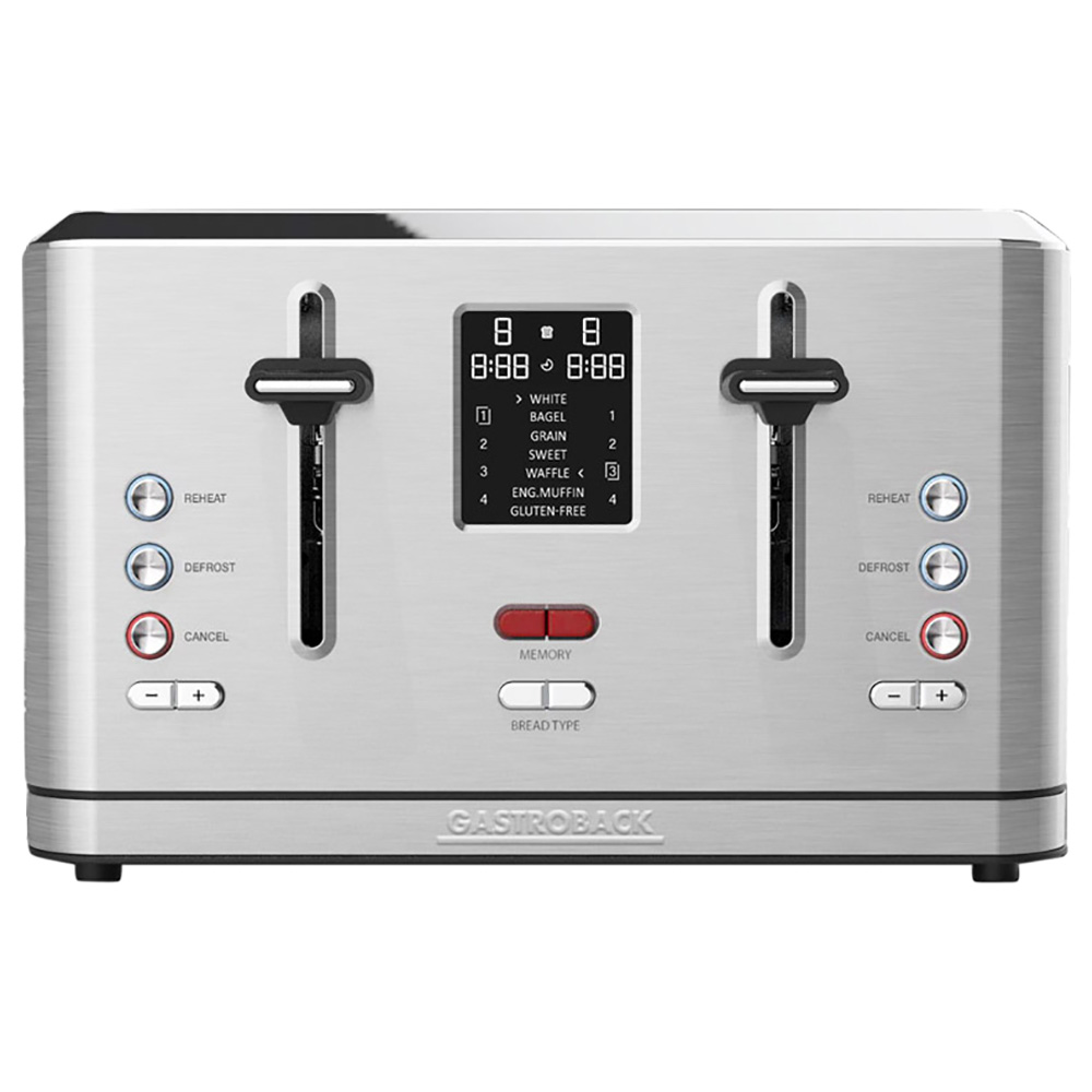 Gastroback Design Toaster Digital 4S - Silver