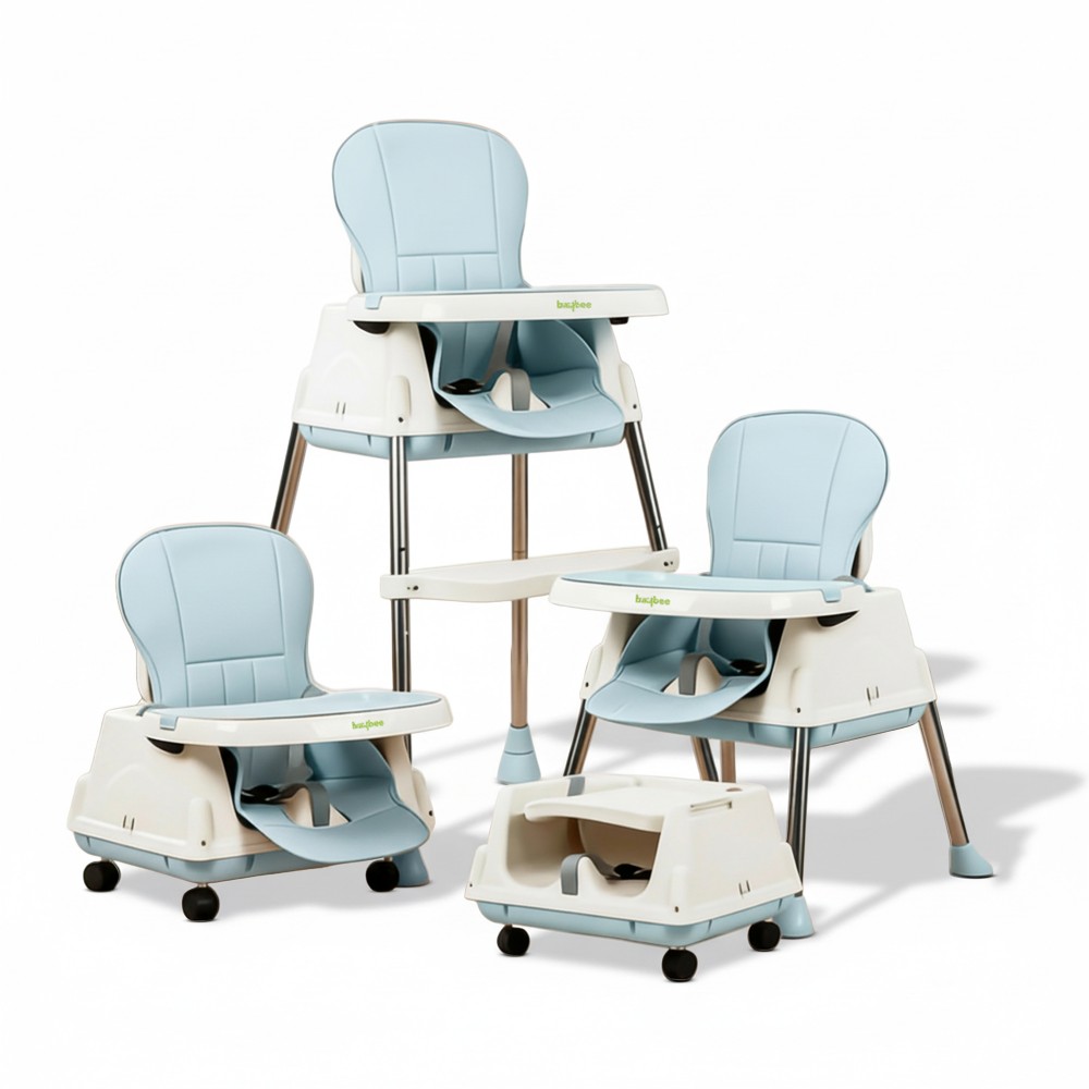 Baybee 4-In-1 Convertible Baby High Chair - Blue