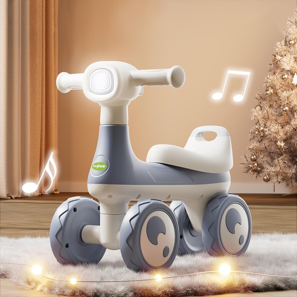 Baybee - Wiggle Baby Manual Ride-On - White/Blue