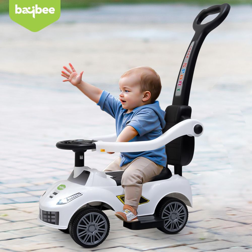 baybee - Ride On Push Car For Baby & Kids - White