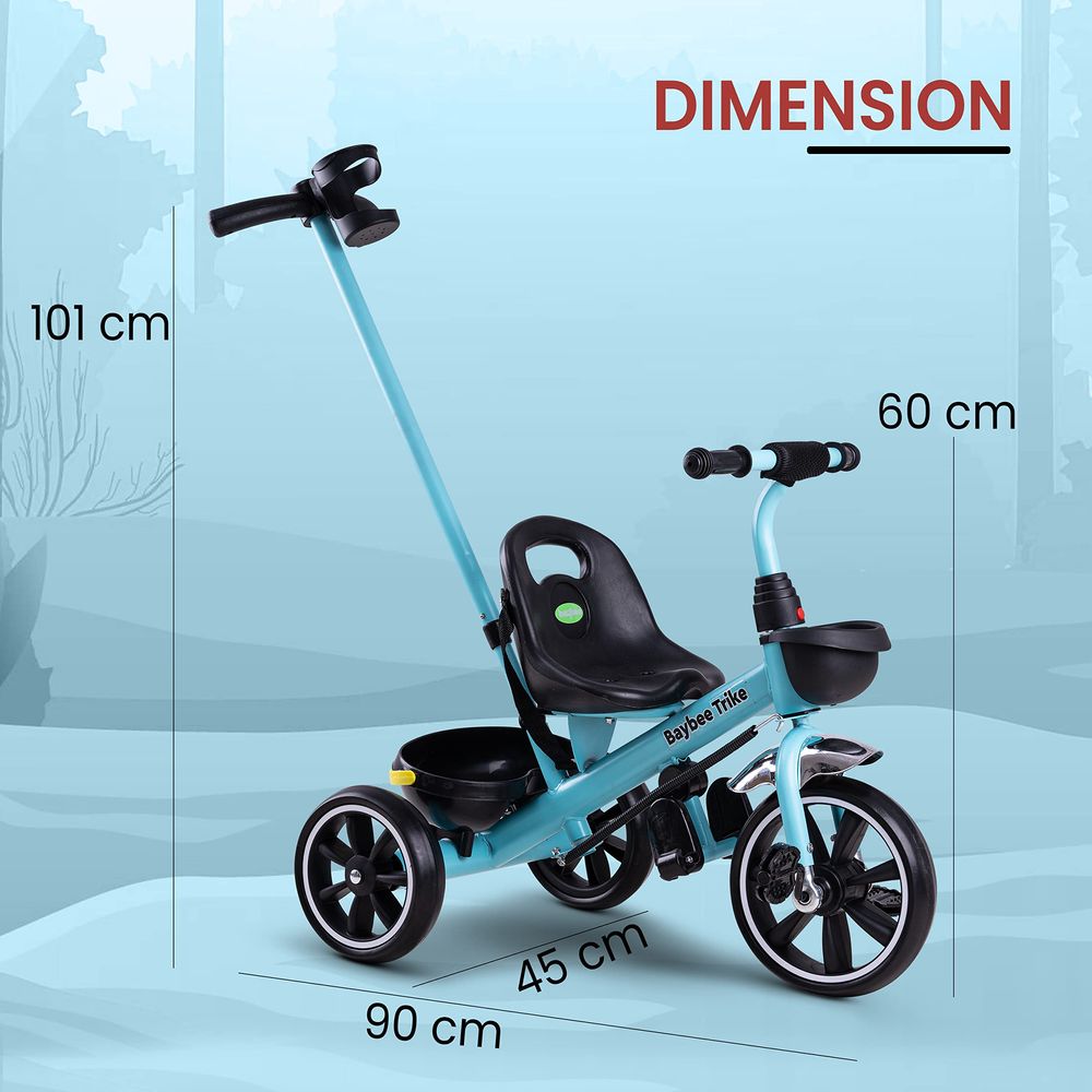 Baybee - Hero Baby Tricycle For Kids - Blue