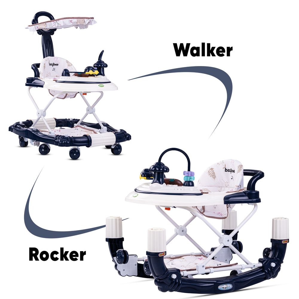 Baybee - Bulba 2-In-1 Baby Walker - Dark Blue