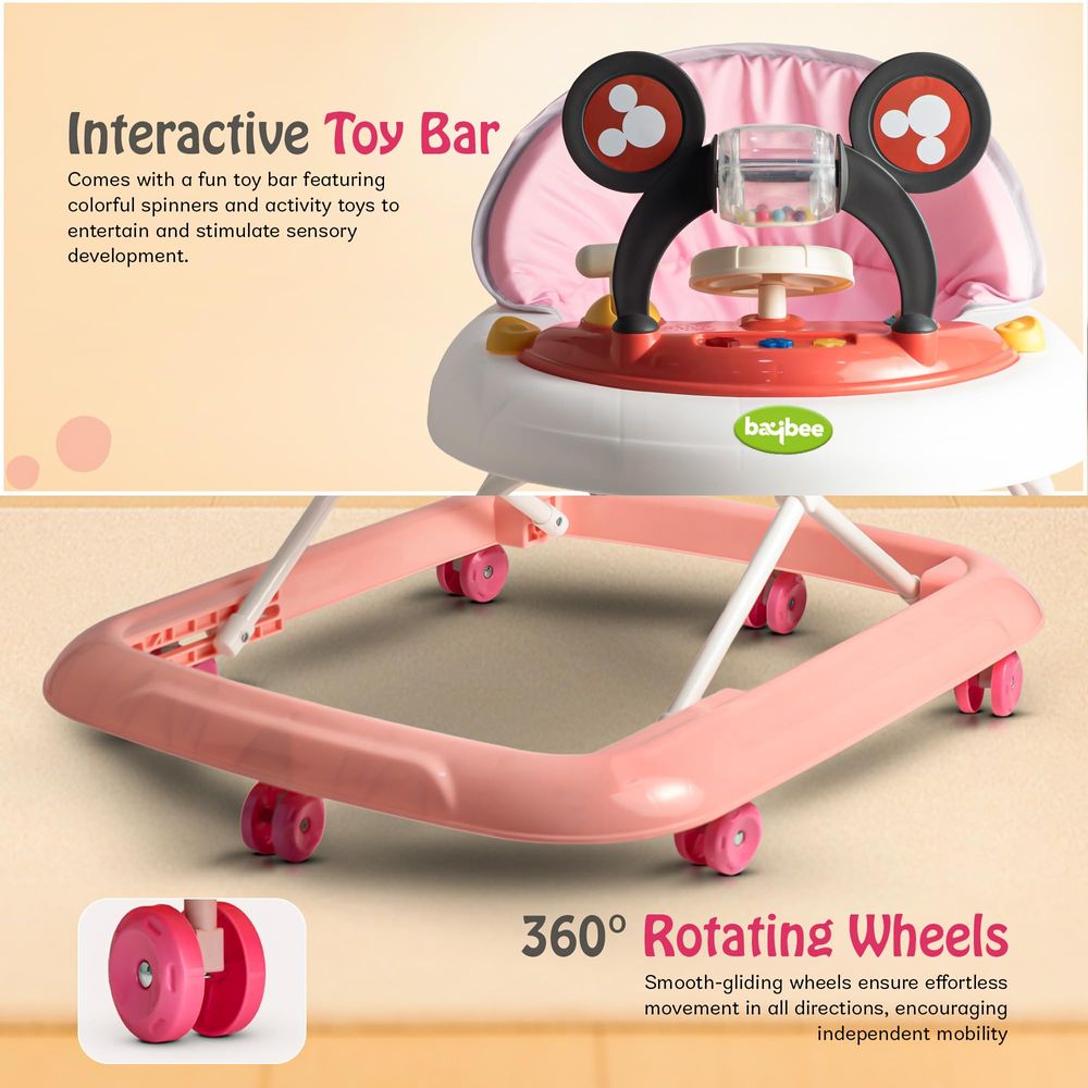 Baybee - Pixora Baby Walker - Multicolor