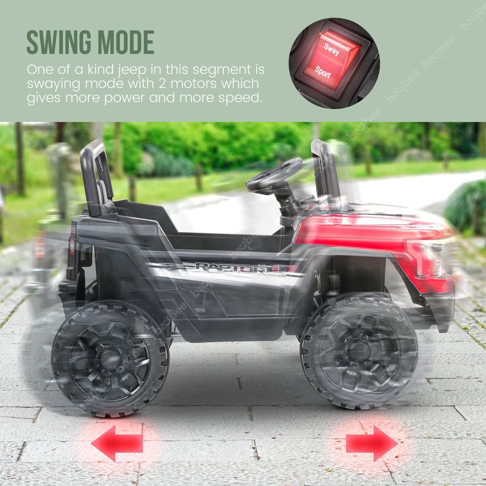 Baybee - Kid's Battery Operated Ride-On Jeep - Red