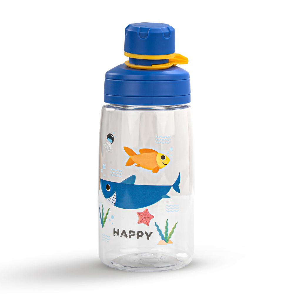 Baybee Kids Printed Water Bottle With Straw - 500 ml