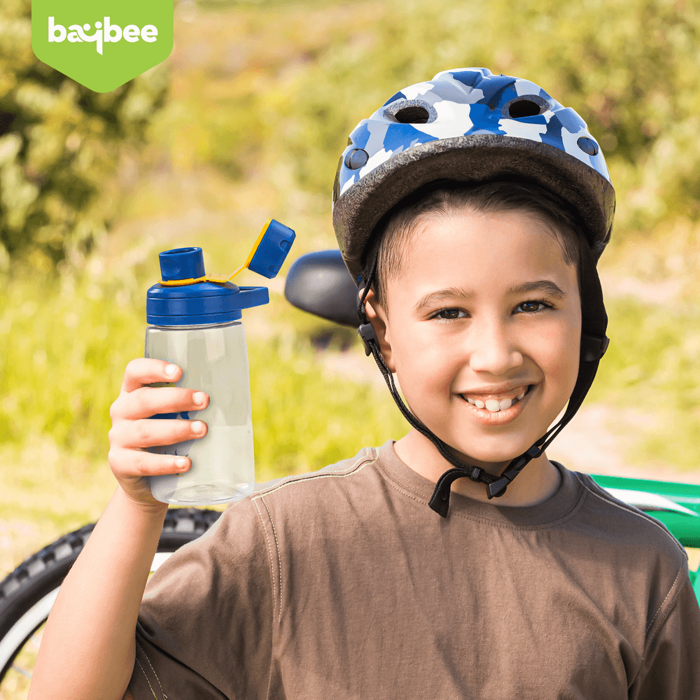 Baybee Kids Printed Water Bottle With Straw - 500 ml