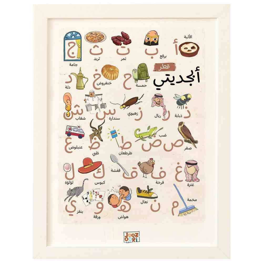 Joozoori - Qatar My Alphabet Wall Poster