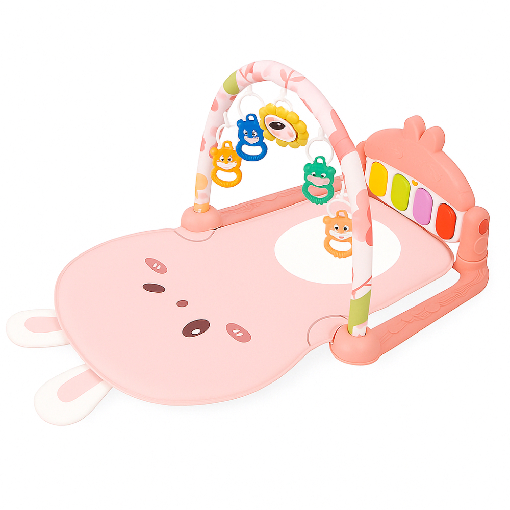 Factory Price - Cute Rabbit Baby Play Gym - Pink