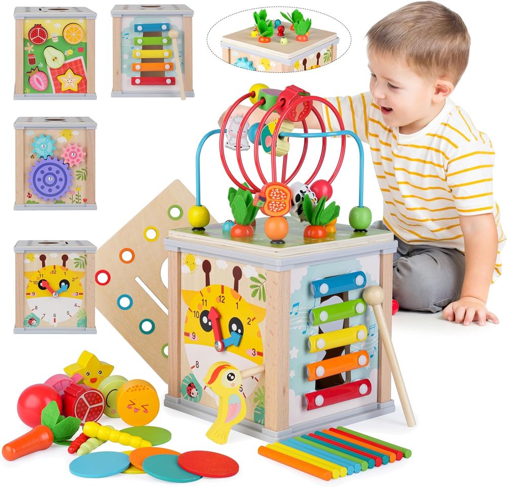 Factory Price - Jace 10 In 1 Multifunctional Activity Cube For Toddlers
