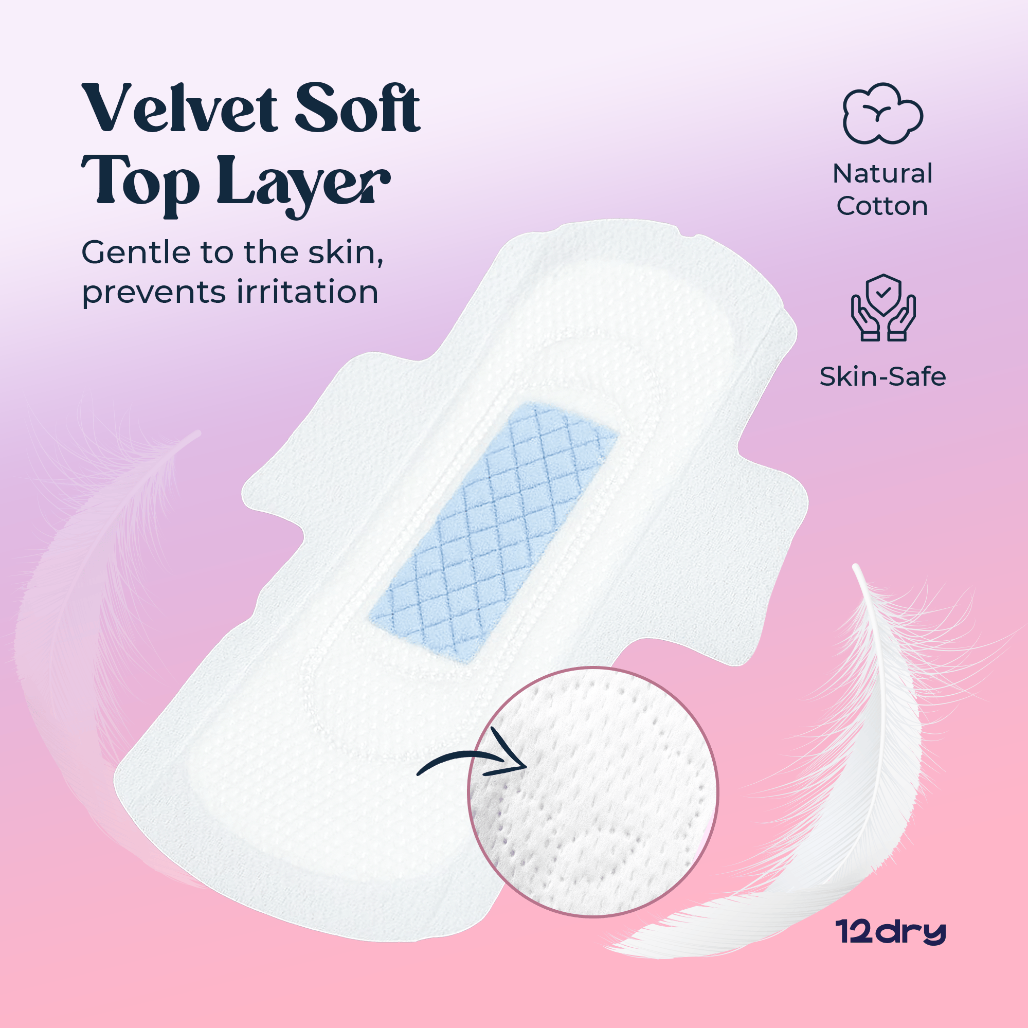 12dry - Ultra Thin Night Pads - 8 pieces - 300 mm