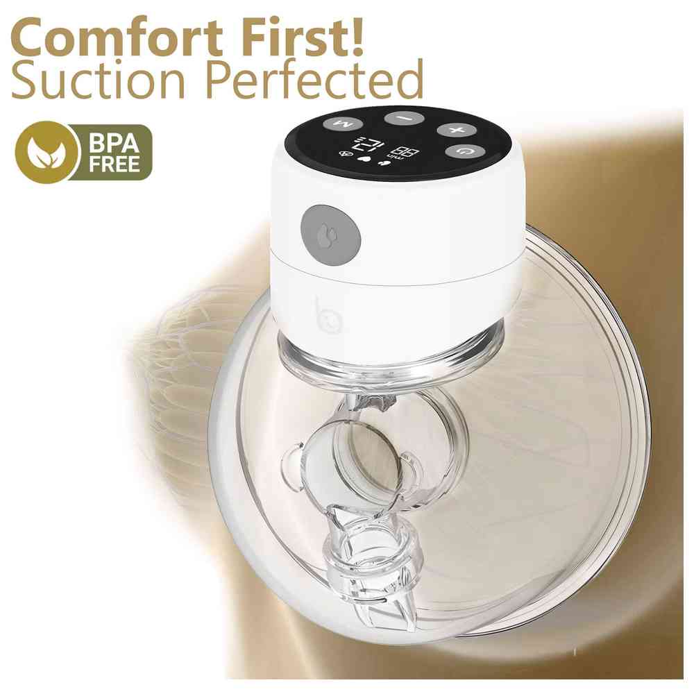 birth - Wearable Single Electrical Breast Pump - White