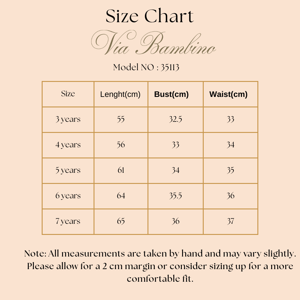 Via Bambino - Girl's Lovely Floral Hem Dress - White