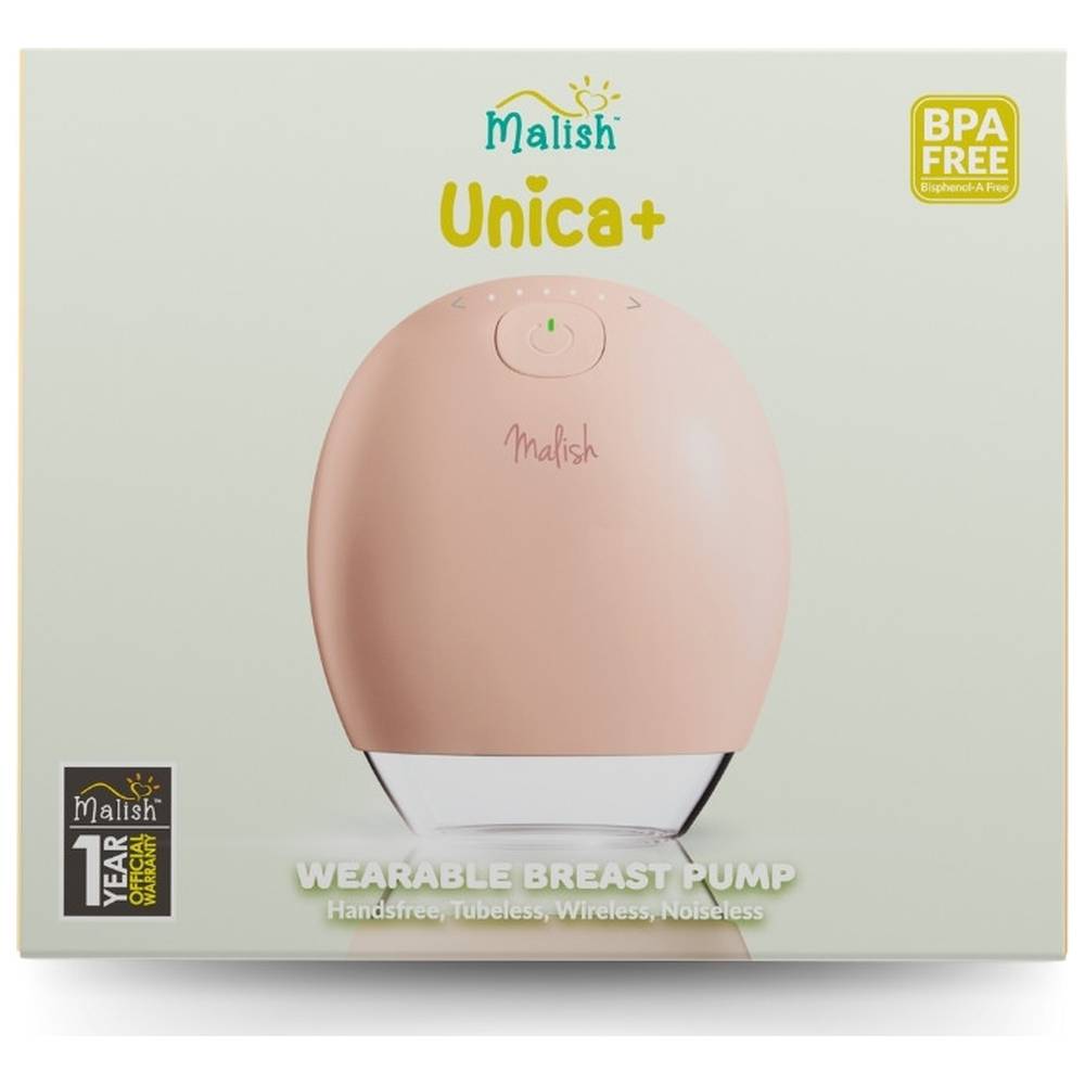 Malish - Unica+ Wearable Electric Breast Pump - Pink