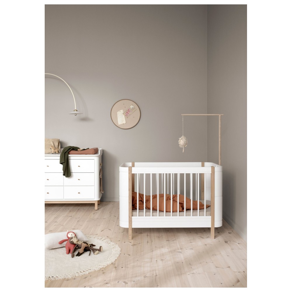 Oliver Furniture - Wood Mini+ Bed Canopy & Mobile Holder Only - Oak