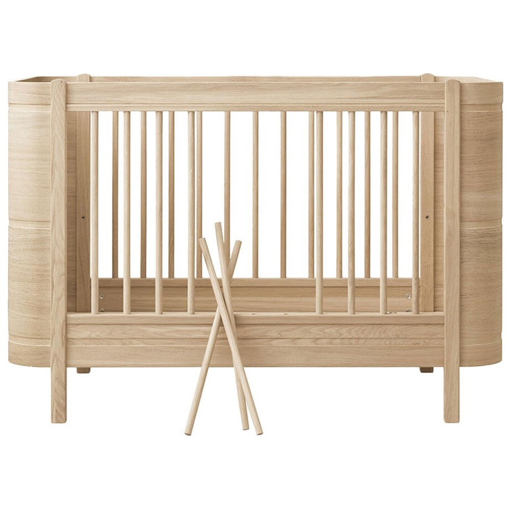 Oliver Furniture - Wood Mini+ Cot Bed With Junior Kit