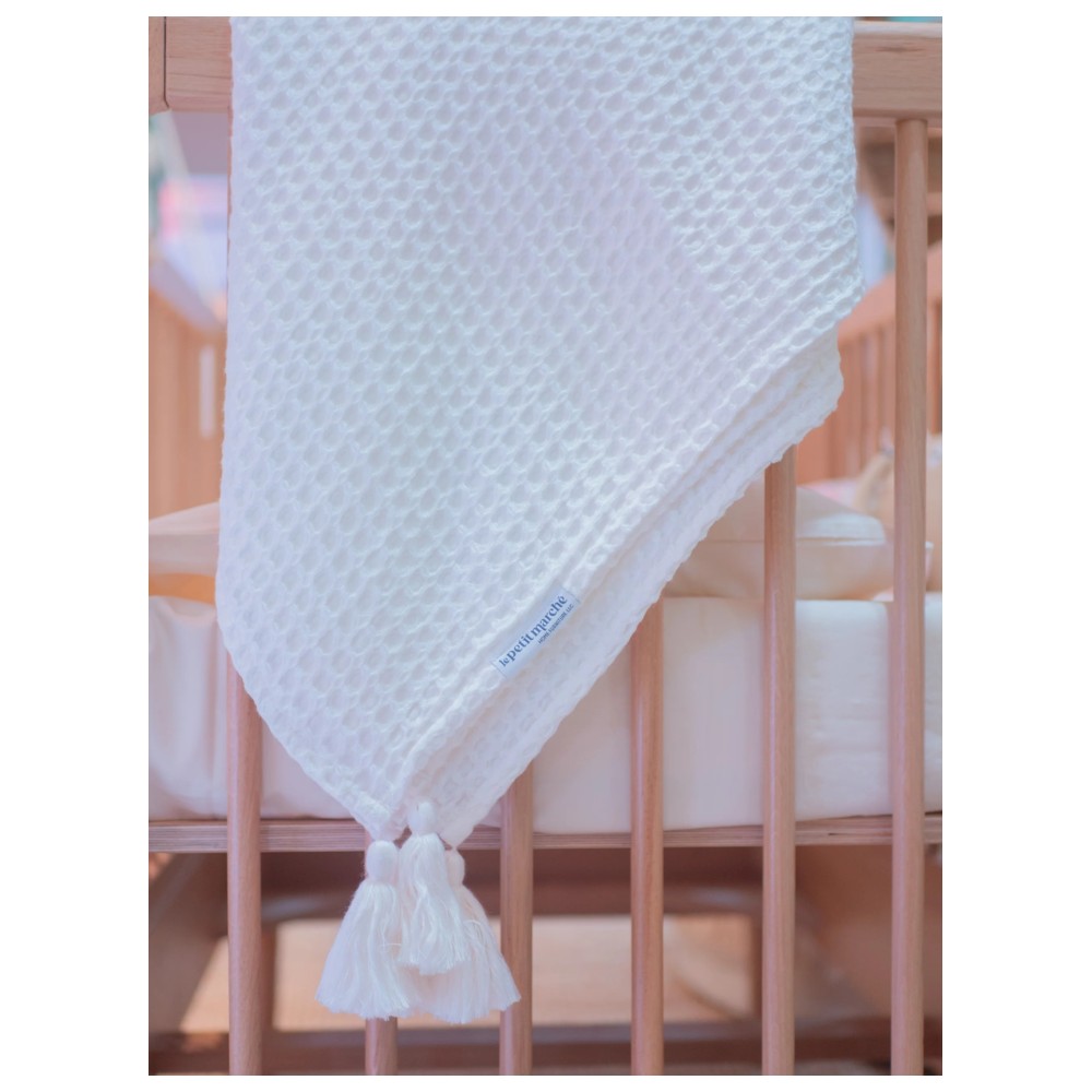 Le Petit Marche - Bamboo Waffle Blanket - 120x160 cm