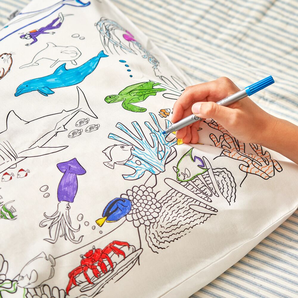 Eat Sleep Doodle - Under The Sea Pillowcase Set