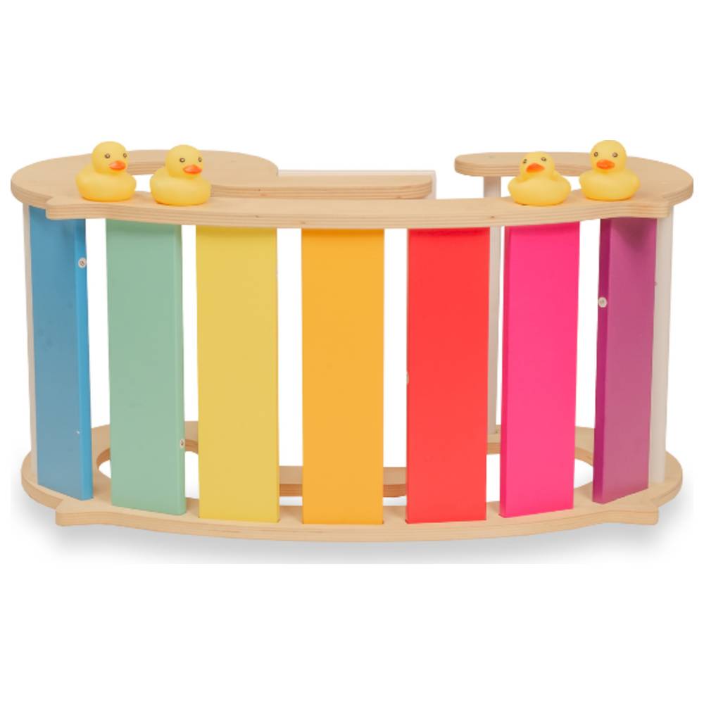 Miamamma - 2-In-1 Rainbow Climber & Rocking Horse
