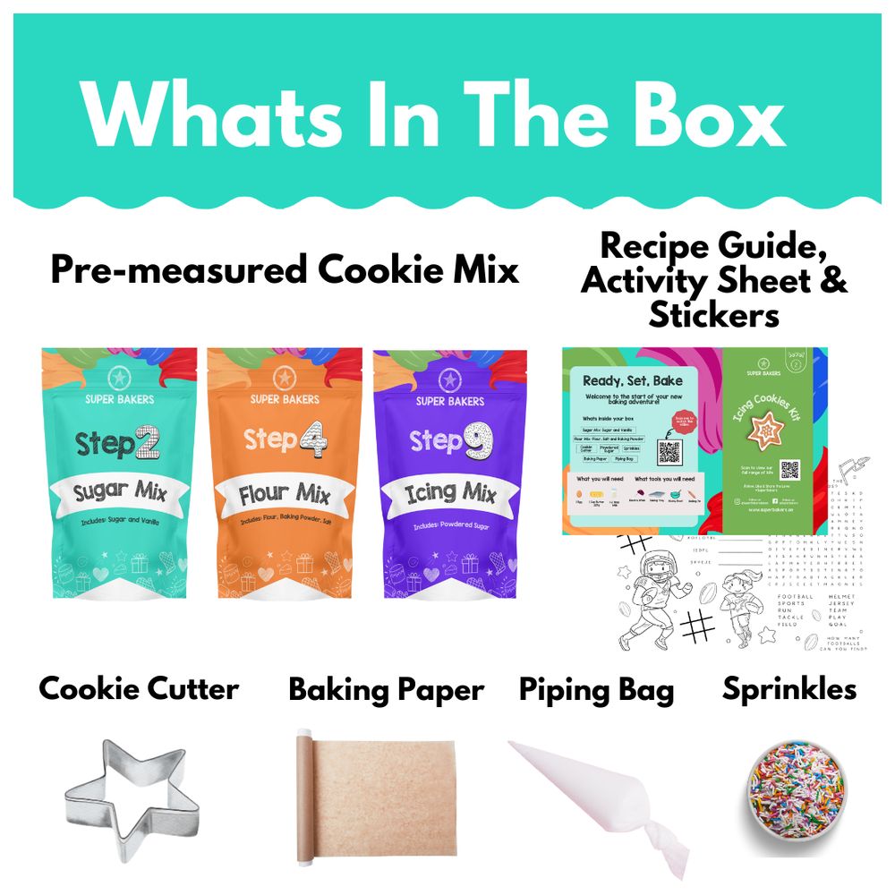 Super Bakers - Icing Cookie Baking Mix Kit