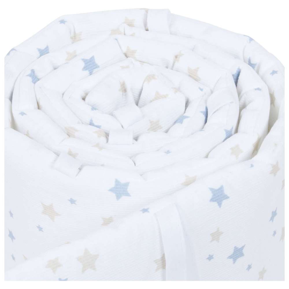 Babybay Babynest Pique - White Starsmix Sand/Azure