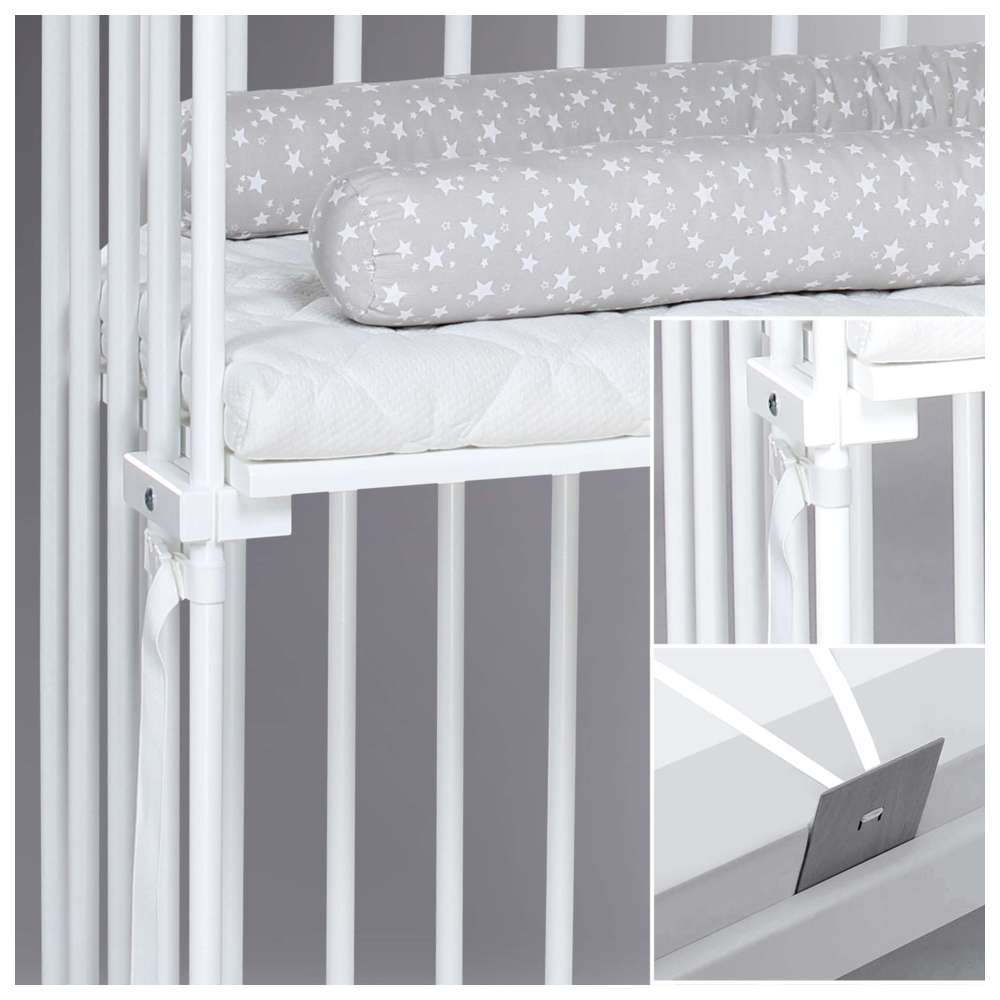 Babybay Boxspring Co-Sleeper - White Varnished