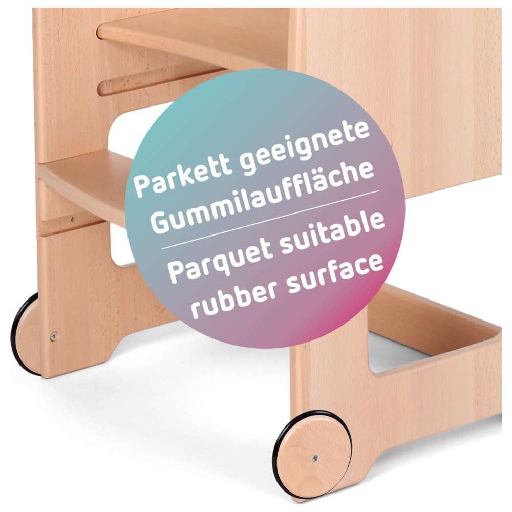 Babybay Roll Kit w/ Rubber Coating For Littlefoot - Natural Varnished