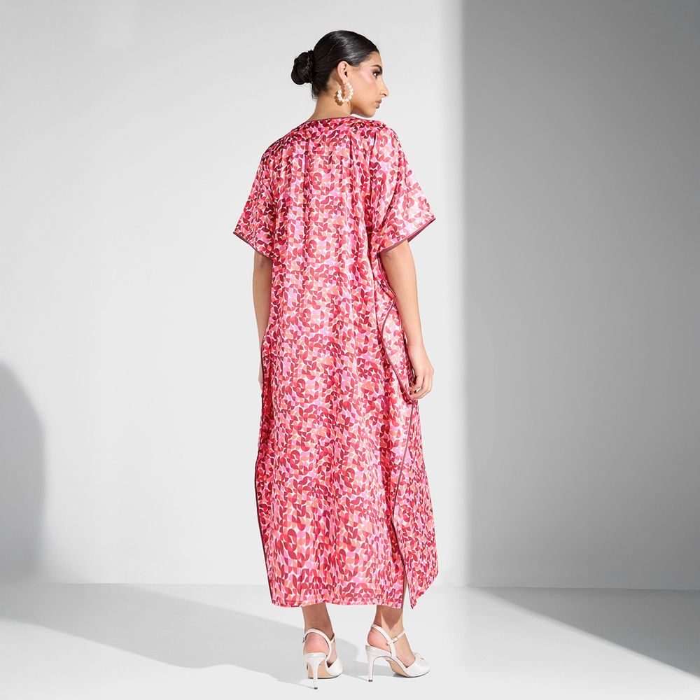 Si Noir - Women' Woven Women Kaftan - Red