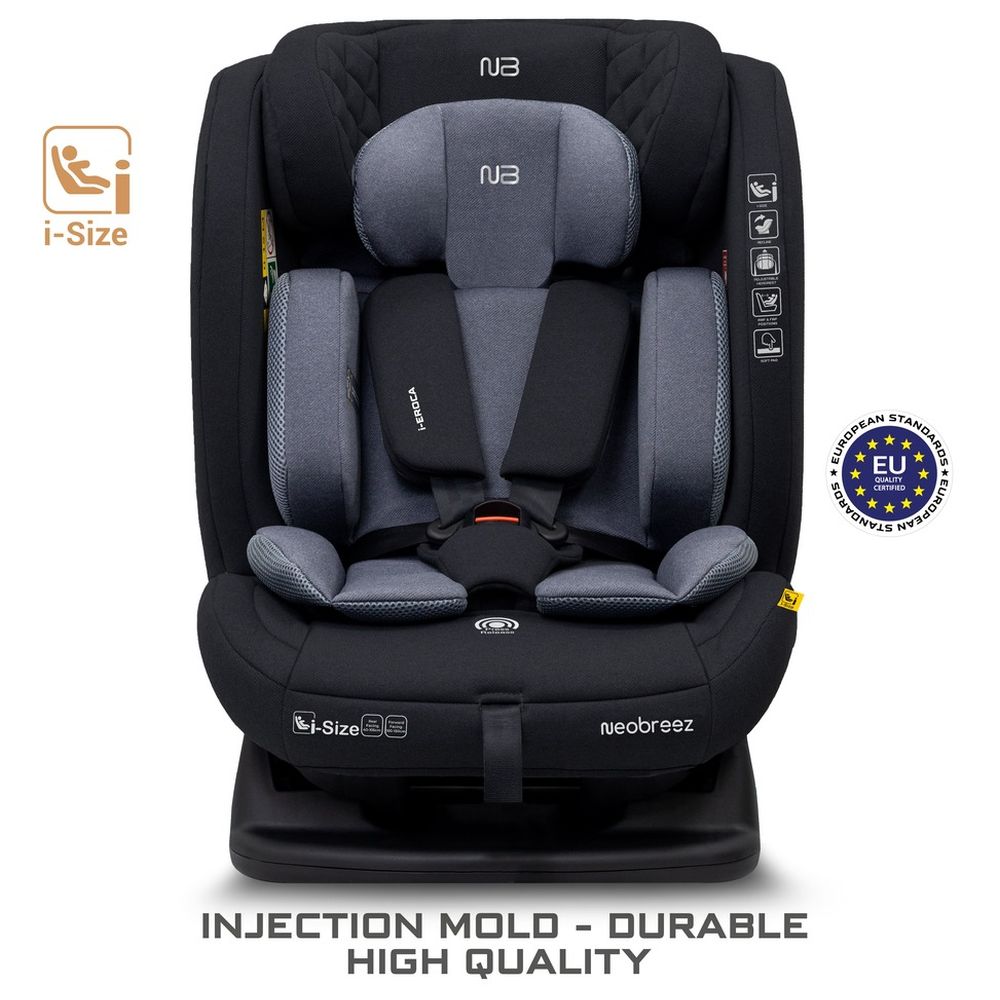 Neobreez - i-Eroca i-Size All-In-1 Convertible Car Seat 0-12Yrs - Black/Grey