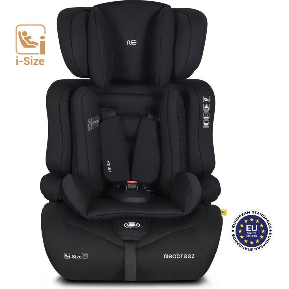 Neobreez i-ELEK 3-in-1 Toddler Car Seat, i-Size, 9m-12Y - Black