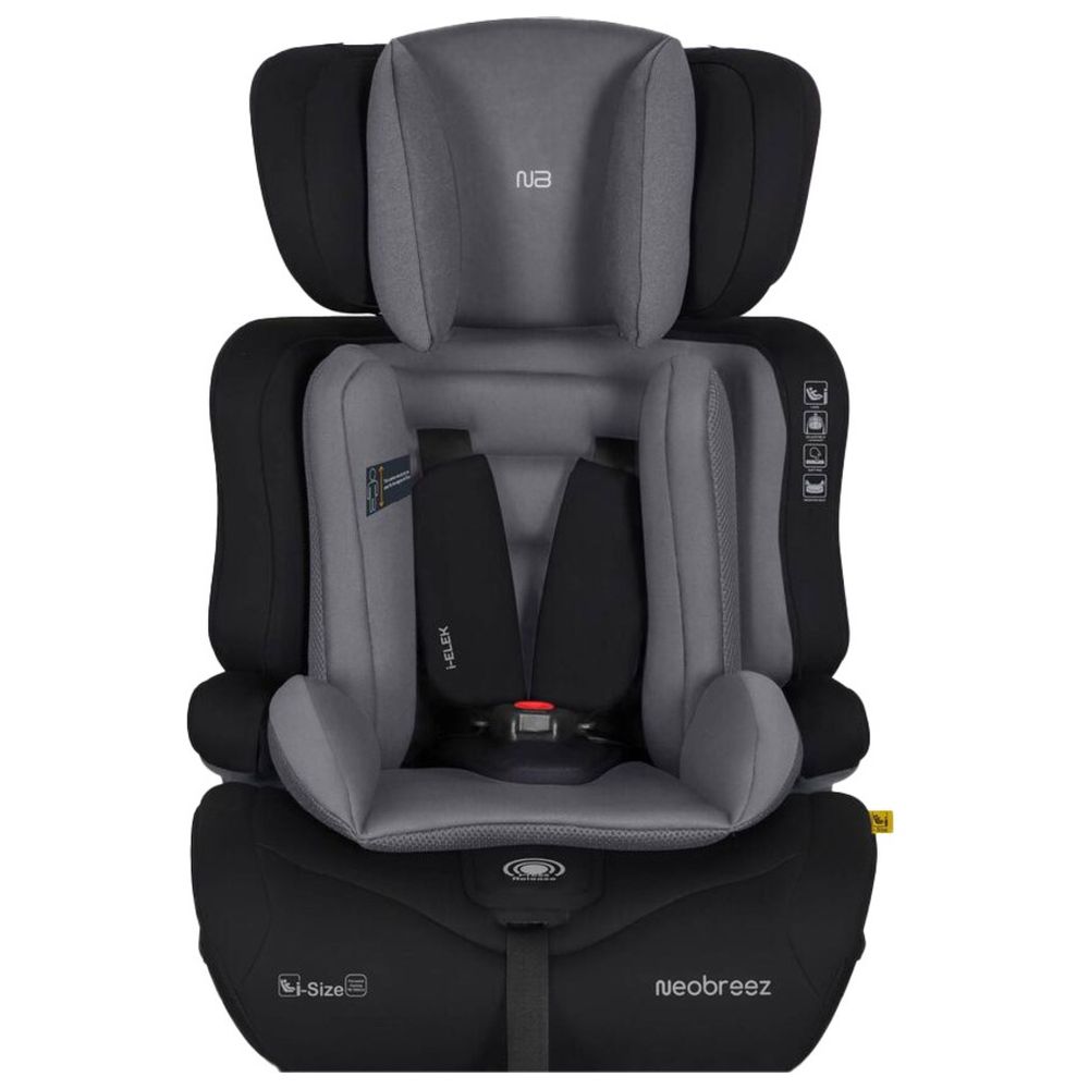 Neobreez i-ELEK 3-in-1 Toddler Car Seat, i-Size, 9m-12Y - B.Grey