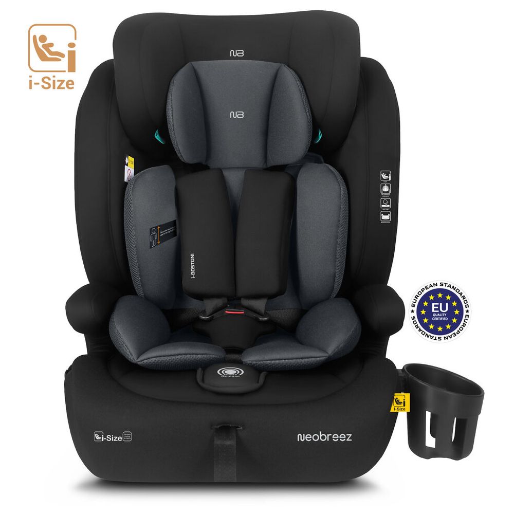 Neobreez i-BOSTONI 3-in-1 Toddler Car Seat, i-Size, 9m-12Y - B.Grey