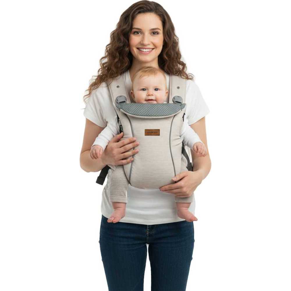 Neobreez Atlix 3-In-1 Convertible Baby Carrier, Newborn-Toddler - Beige