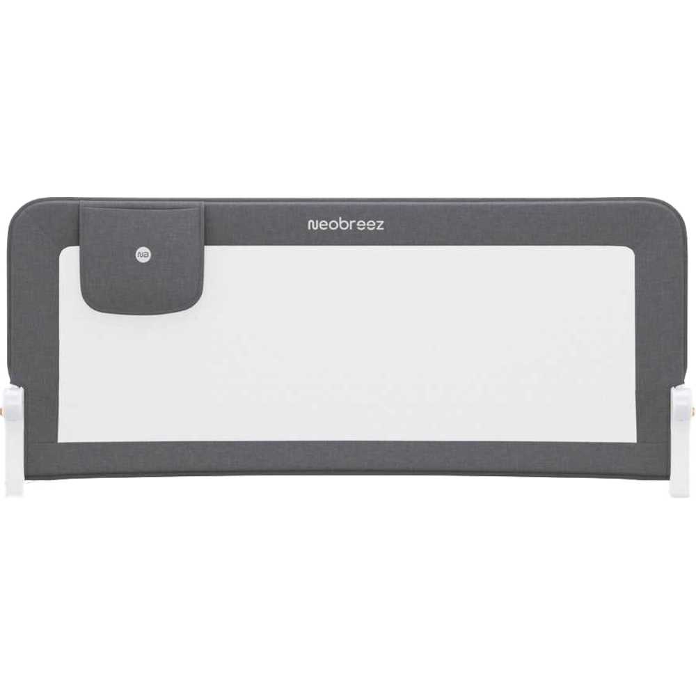 Neobreez Nexx Bed Rail Guard,Foldable Baby/Child Safety Bed Rail - Grey