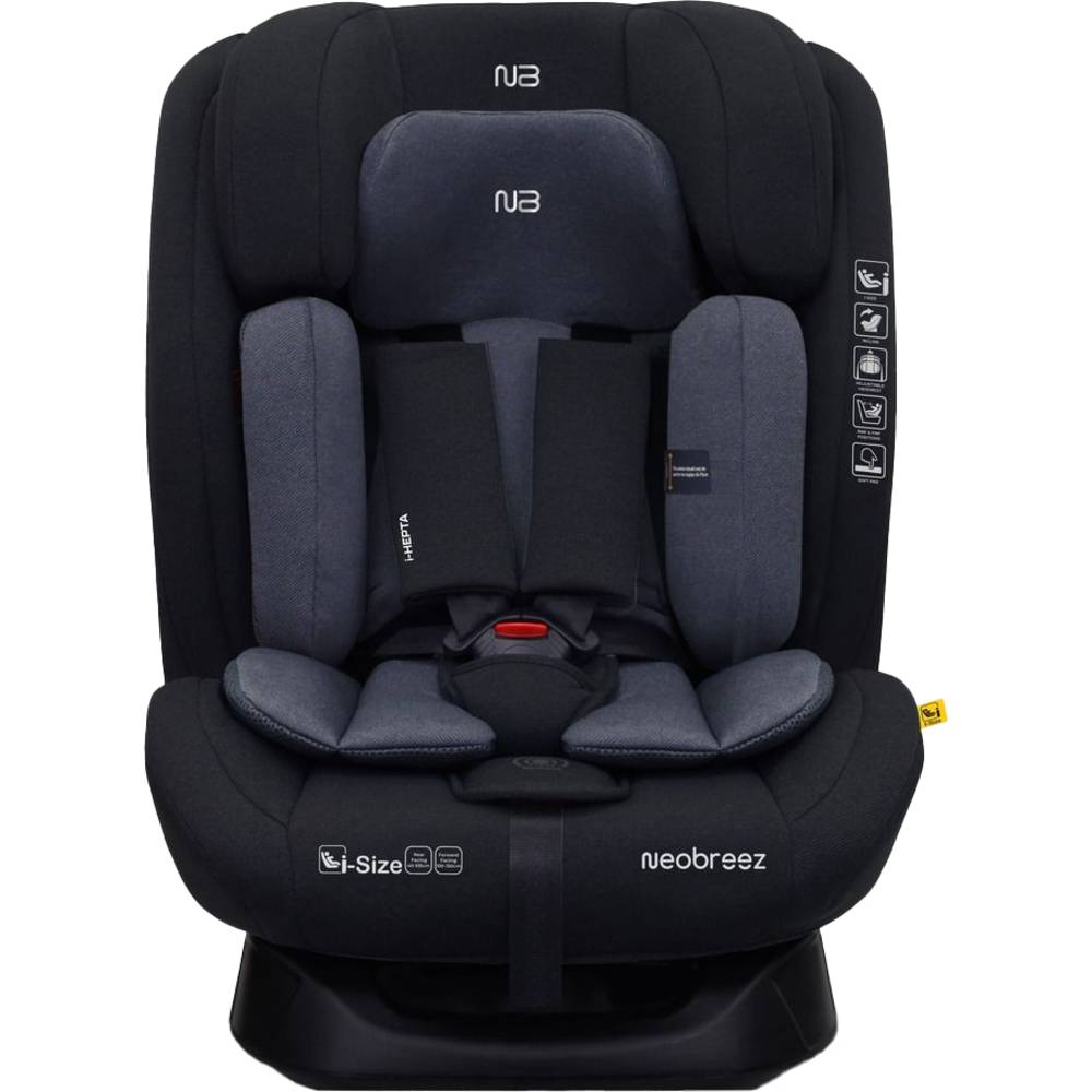 Neobreez - i-Hepta i-Size All-In-1 Convertible Car Seat 0-12Yrs - Black/Grey